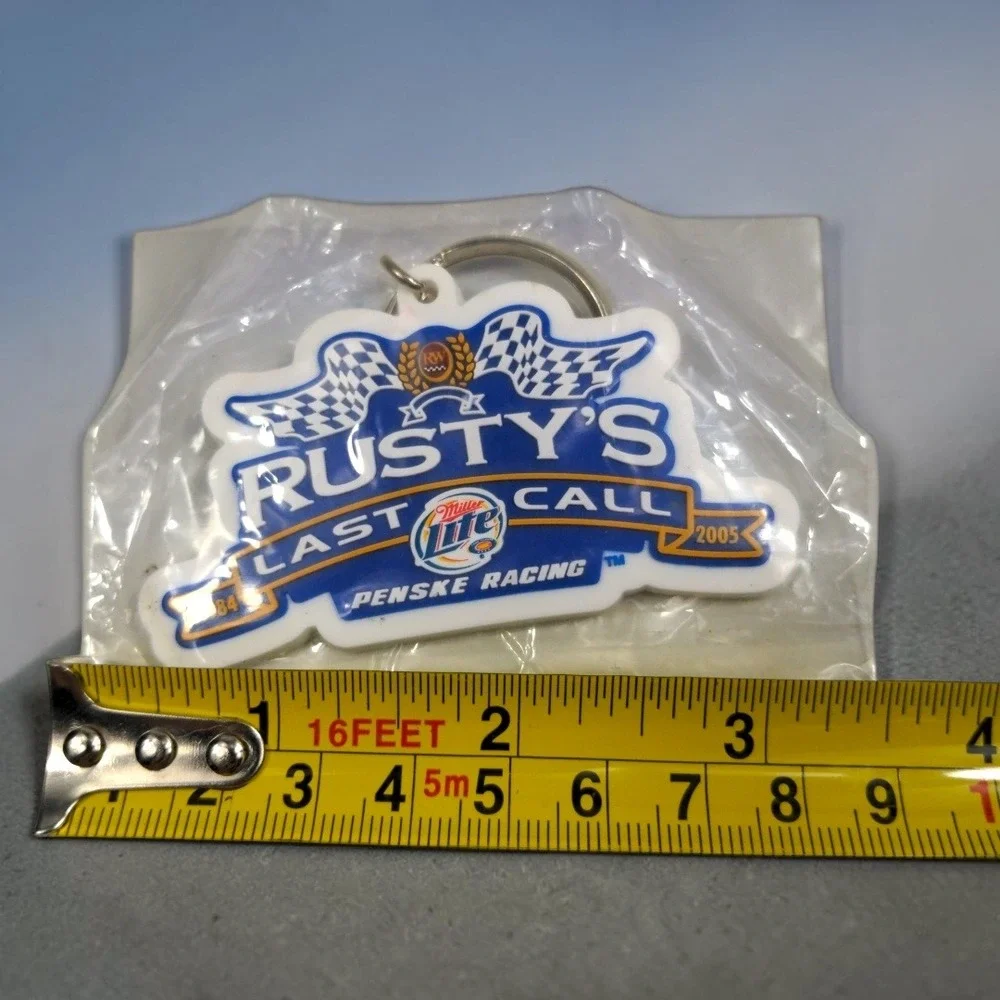 VTG 2005 Rusty Wallace Last Call Miller Lite Penske Racing Keychain NASCAR New